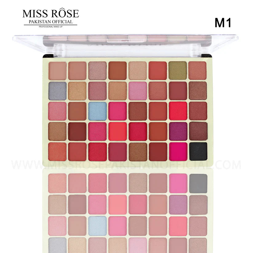Miss Rose 40-Color Matte/Shimmer Eyeshadow