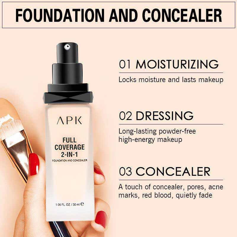 Full Coverage 2 in 1 Foundation + Concealer