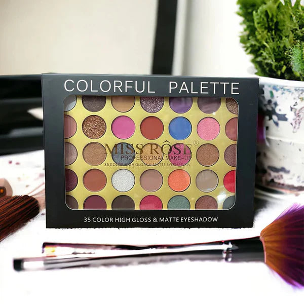 Miss Rose 35 Color High Gloss & Matte Eyeshadow