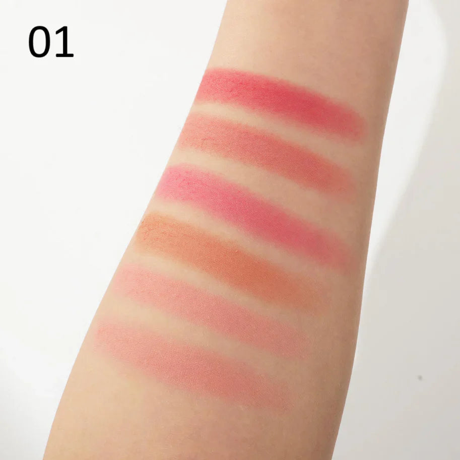 Miss Rose Rubik's Cube Matte 6 Color Blusher