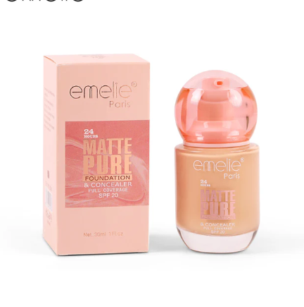 emelie Matte Pure Foundation & Concealer