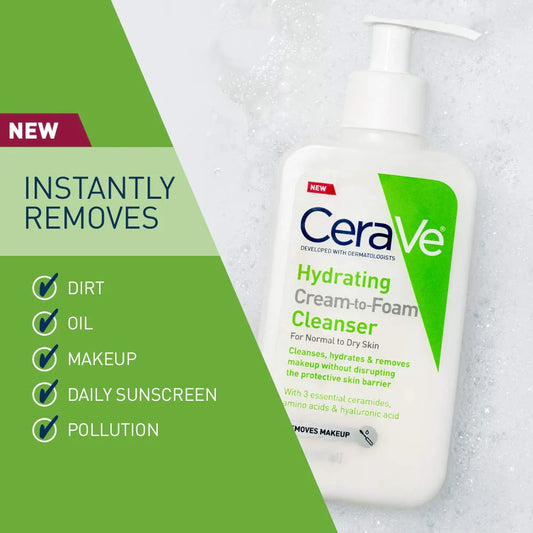 CeraVe Hydrating Cream to FoamClenaser