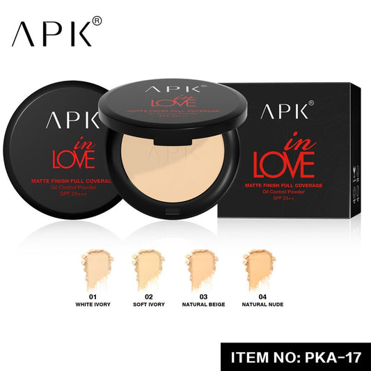 In Love Matte Finish Full Cover Compact Powder