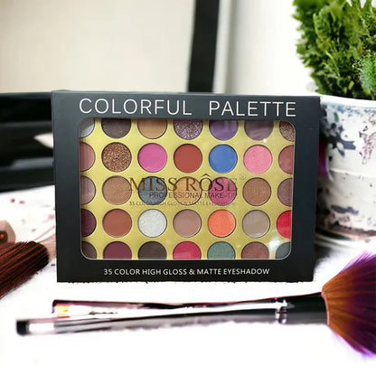 Miss Rose 35 Color High Gloss & Matte Eyeshadow
