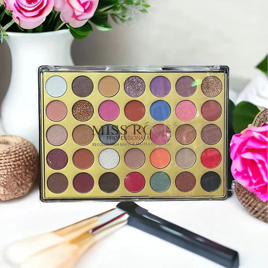 Miss Rose 35 Color High Gloss & Matte Eyeshadow