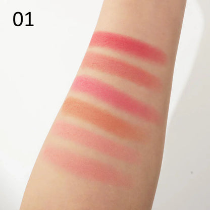 Miss Rose Rubik's Cube Matte 6 Color Blusher