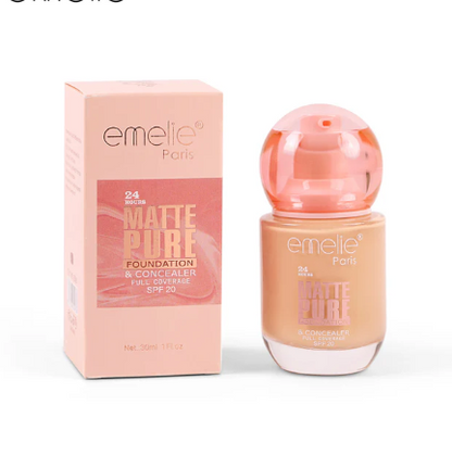 emelie Matte Pure Foundation & Concealer