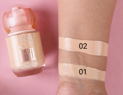 emelie Matte Pure Foundation & Concealer