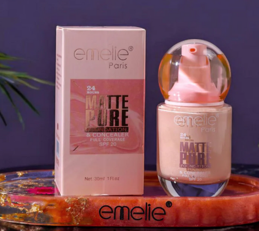 emelie Matte Pure Foundation & Concealer