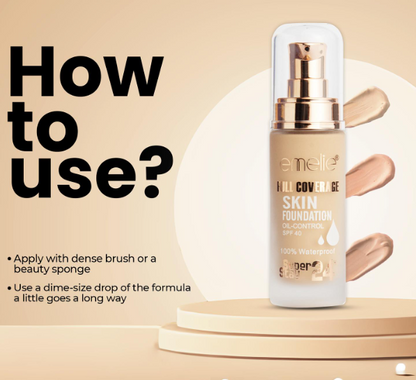 emelie Full Coverage SPF 40 Foundation
