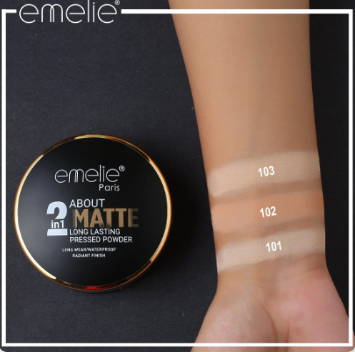 emelie 2-in-1 Matte Pressed Powder